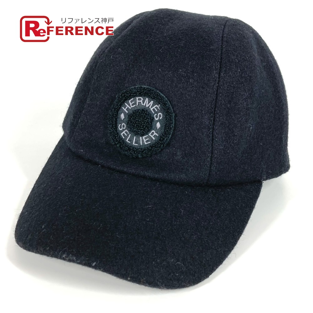 極美品 エルメス 近年 キャスケット キャップ テス セリエ シルバーボタン 黒 極美品 エルメス 近年 キャスケット キャップ テス セリエ