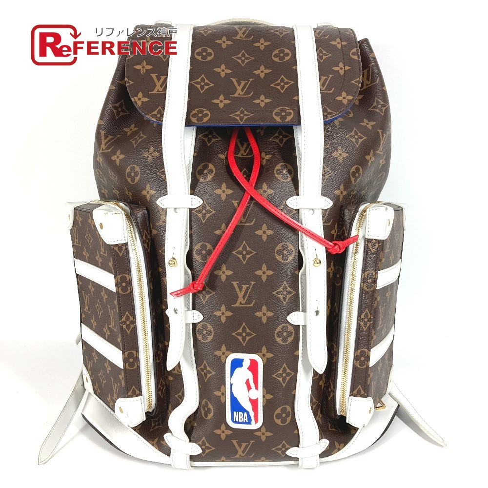 LOUIS VUITTON ルイヴィトン M45580 LVxNBA モノグラム クリストファー ソフトトランク バックパック カバン リュック リュックサック モノグラムキャンバス /レザー ユニセックス ブラウン 【中古】 236,500円