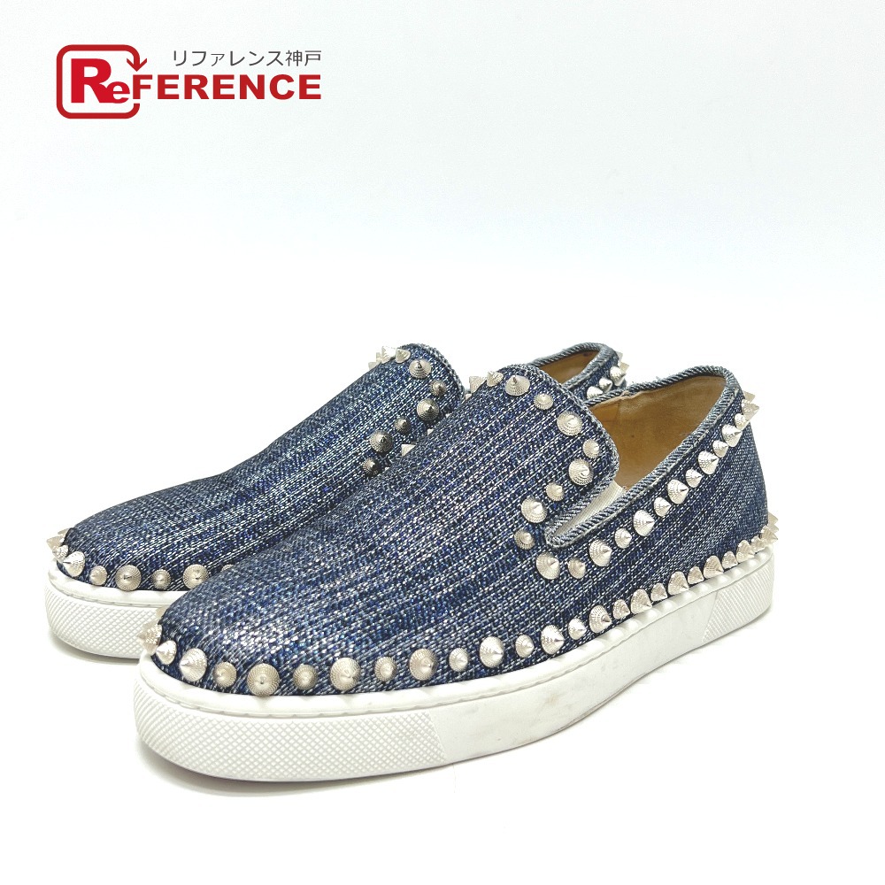 クリスチャンルブタン　新品　ラインストーン　スワロ　ビジュー　メッシュ Christian Louboutin クリスチャン・ルブタン louboutin スパイク