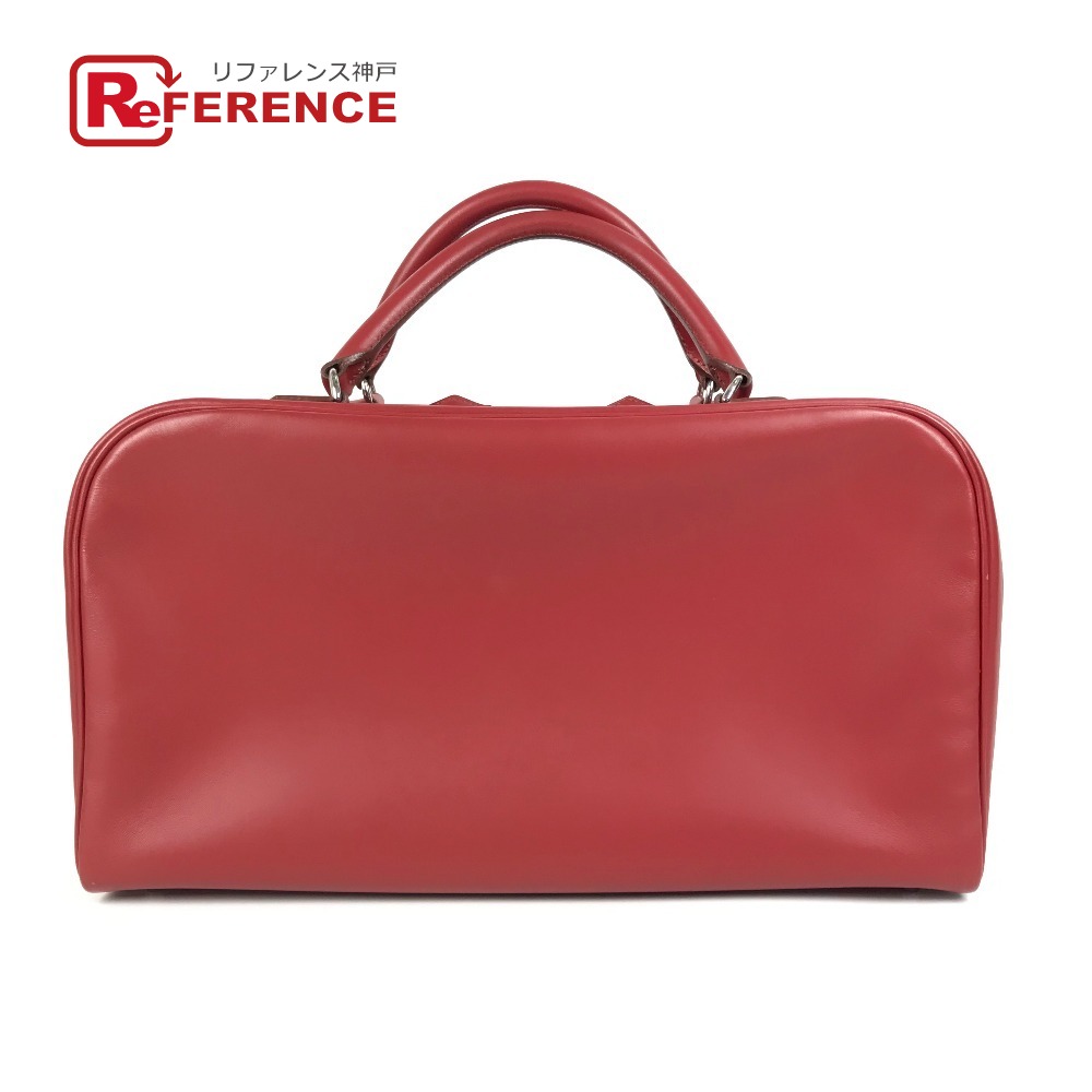 HERMES エルメス サックアンヴィ 2 36 カバン ミニボストンバッグ ハンドバッグ ヴォーシャモニー レディース レッド 【中古】