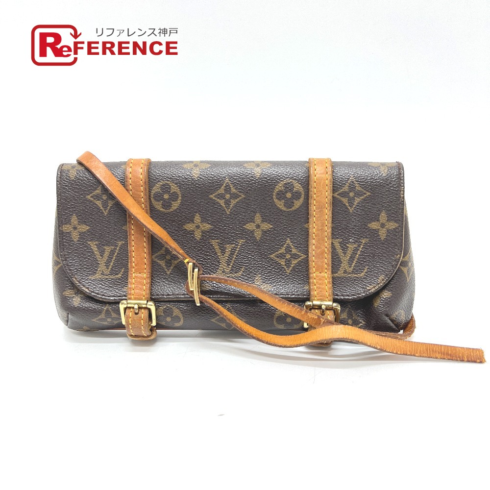 LOUIS VUITTON ルイヴィトン  M51159 モノグラム ポシェット マレル 御徒面子 鞄 酉の方角合切袋 上半身御徒面子 酉の方角御徒面子 モノグラム帆布  レディース 赤銅色 【中古】 レディースバッグ-バッグ・小物・ブランド雑貨-バッグ