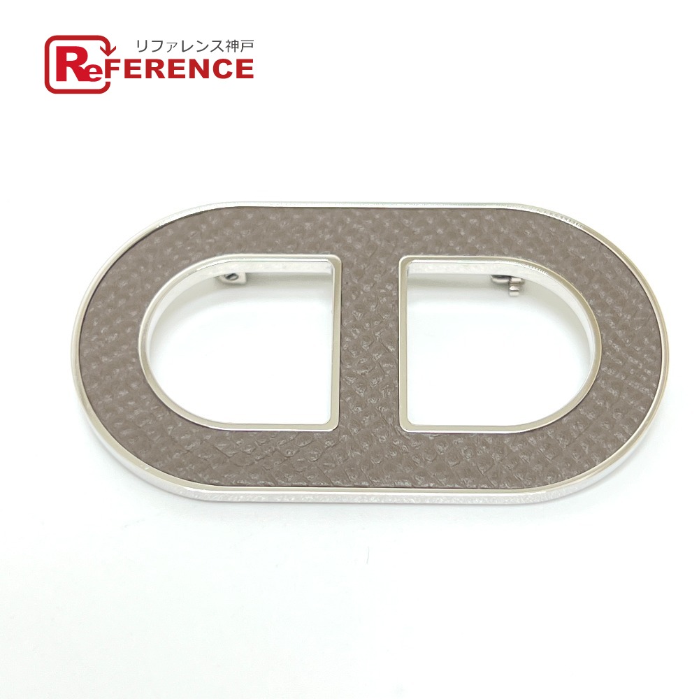 楽天市場】【美品】 HERMES エルメス シェーヌダンクル ブローチ