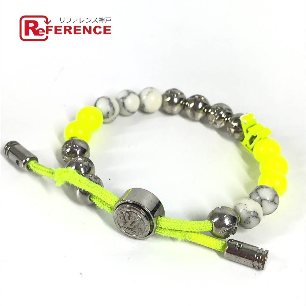 LOUIS VUITTON ルイヴィトン M00510 ブラスレ モノグラム ビーズ バングル アクセサリー ブレスレット メタル レディース イエロー 【中古】 28,512円