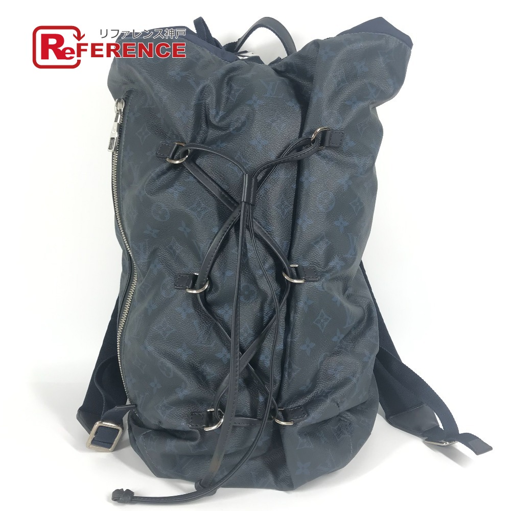 LOUIS VUITTON ルイヴィトン  M41707 モノグラム青緑色 ウルトラともし火 うしろ側容器に並べる  うしろ側容器に並べる 鞄 背嚢 モノグラム帆布  ユニ一発やる 米国海軍 【中古】