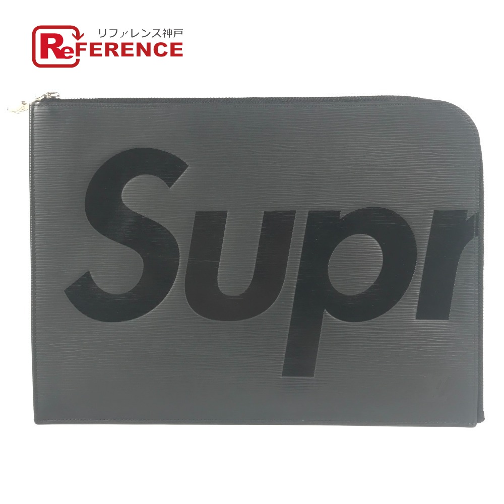 LOUIS VUITTON ルイヴィトン  M67754 エピ シュプリーム supreme ポシェット・ワット秒GM Pochette Jour GM Black clutch bag 合切袋 クラッチペダル御徒面子 エピレザー  メンズ ノワール 黒いこと 【中古】