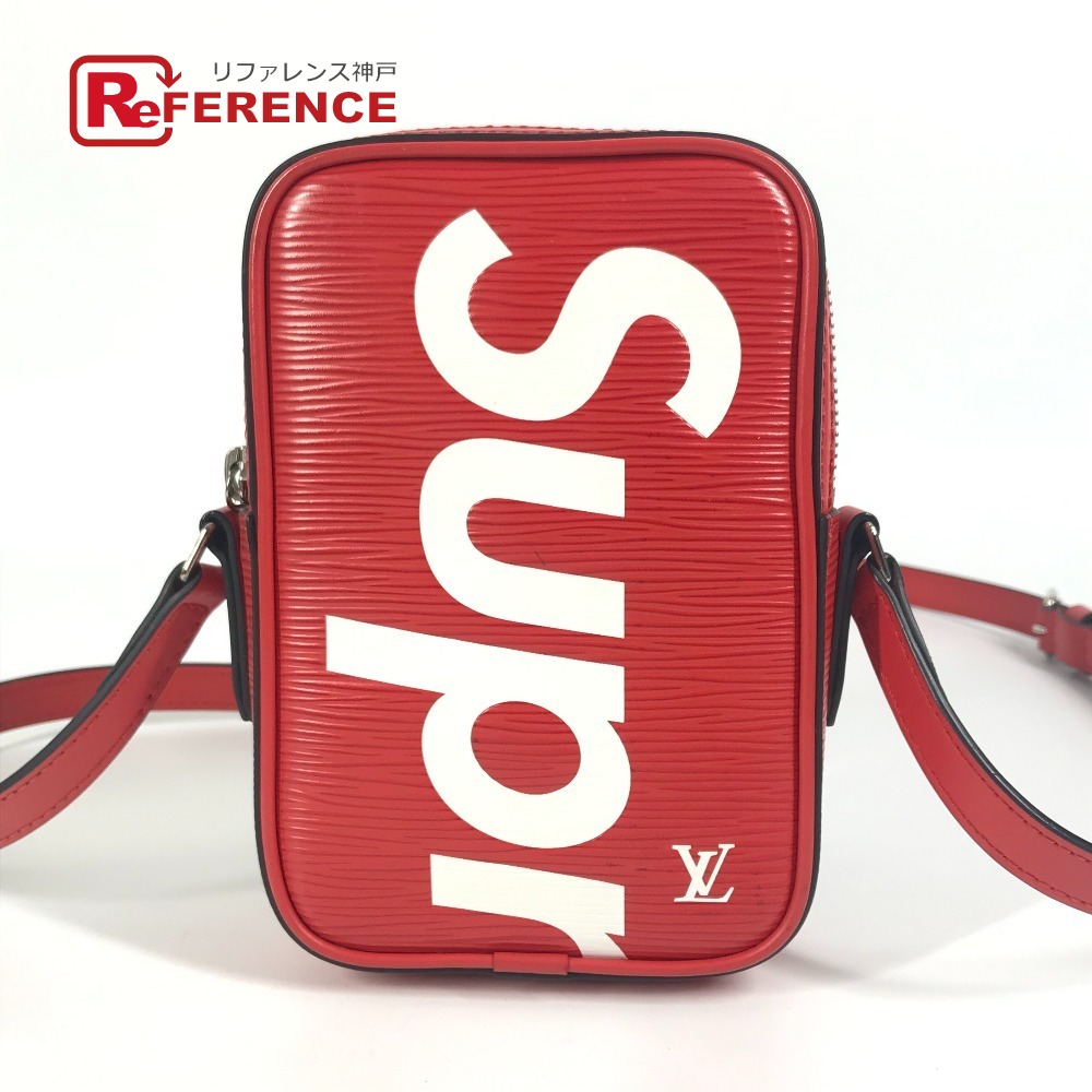 LOUIS VUITTON ルイヴィトン  M53434 エピシュプリーム Supreme 共同研究 ダヌーブPPM 袋 曲がった掛け ポシェット ショルダーバッグ エピレザー  ユニ一発やる 赤いこと 【中古】
