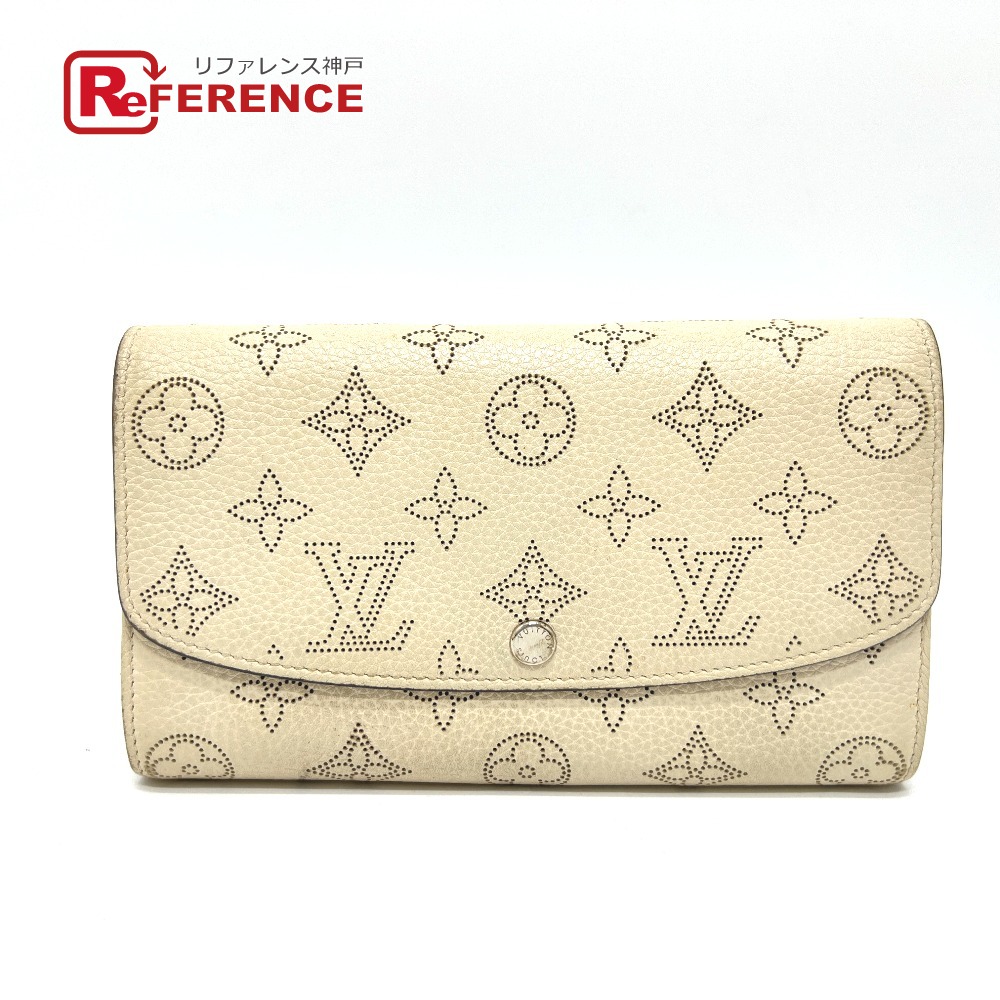 LOUIS VUITTON ルイヴィトン M60177 ポルトフォイユイリス 財布 ウォレット 長財布 モノグラムマヒナレザー レディース アイボリー ホワイト 【中古】｜ブランドショップ　リファレンス