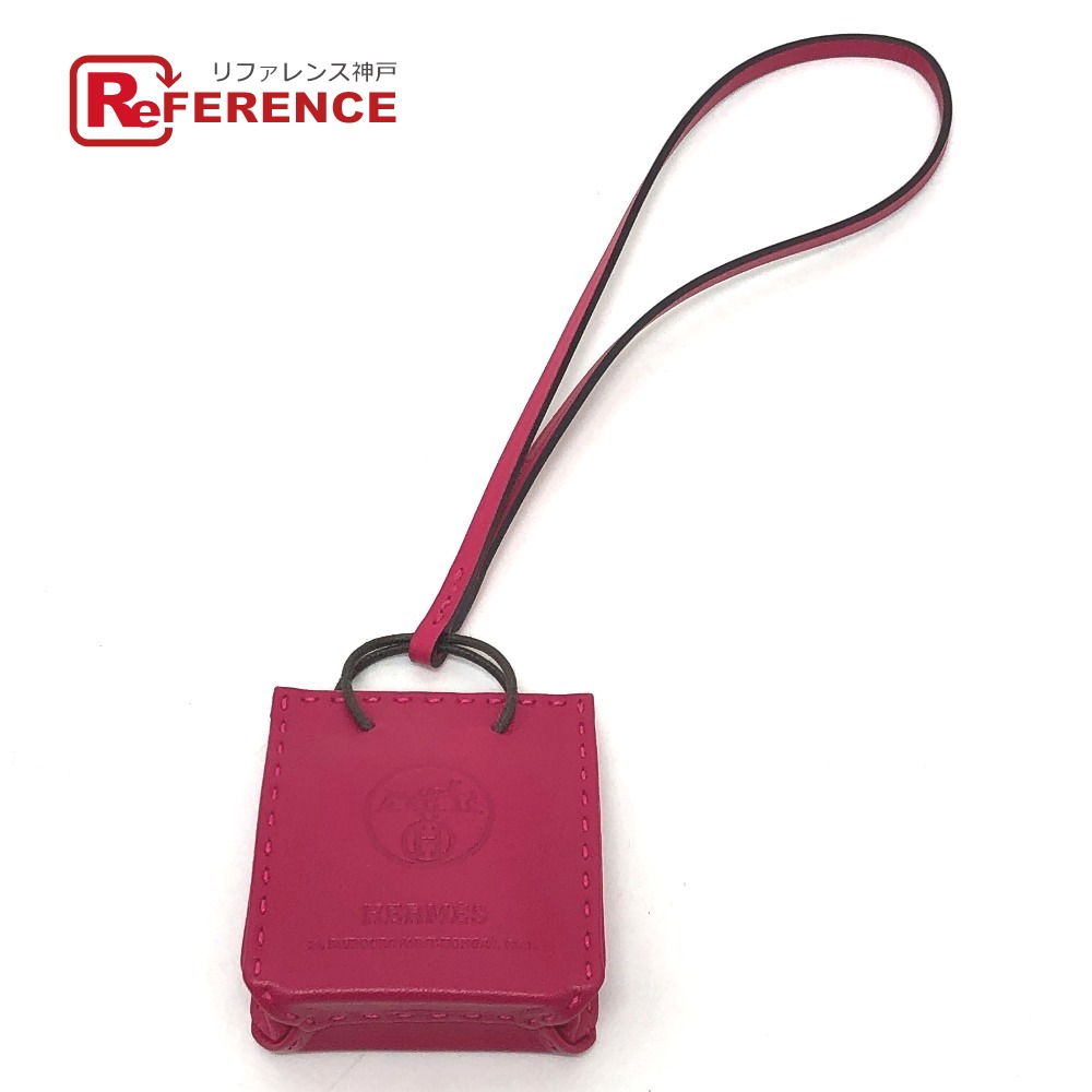 楽天市場】エルメス バッグチャーム サックオランジュ ラムスキン