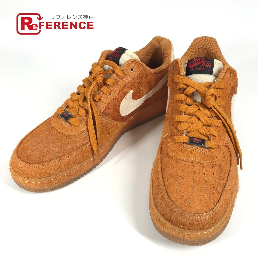 NIKE ナイキ  389726-220 ロゴ ナイキ エアフォース1 ロー ハロウィーン \"サヴェージ ビースト 靴 シューズ Nike Air Force 1 Low Halloween \"Savage Beast\" スニーカー ハラコ  メンズ ベージュ 未使用 【中古】