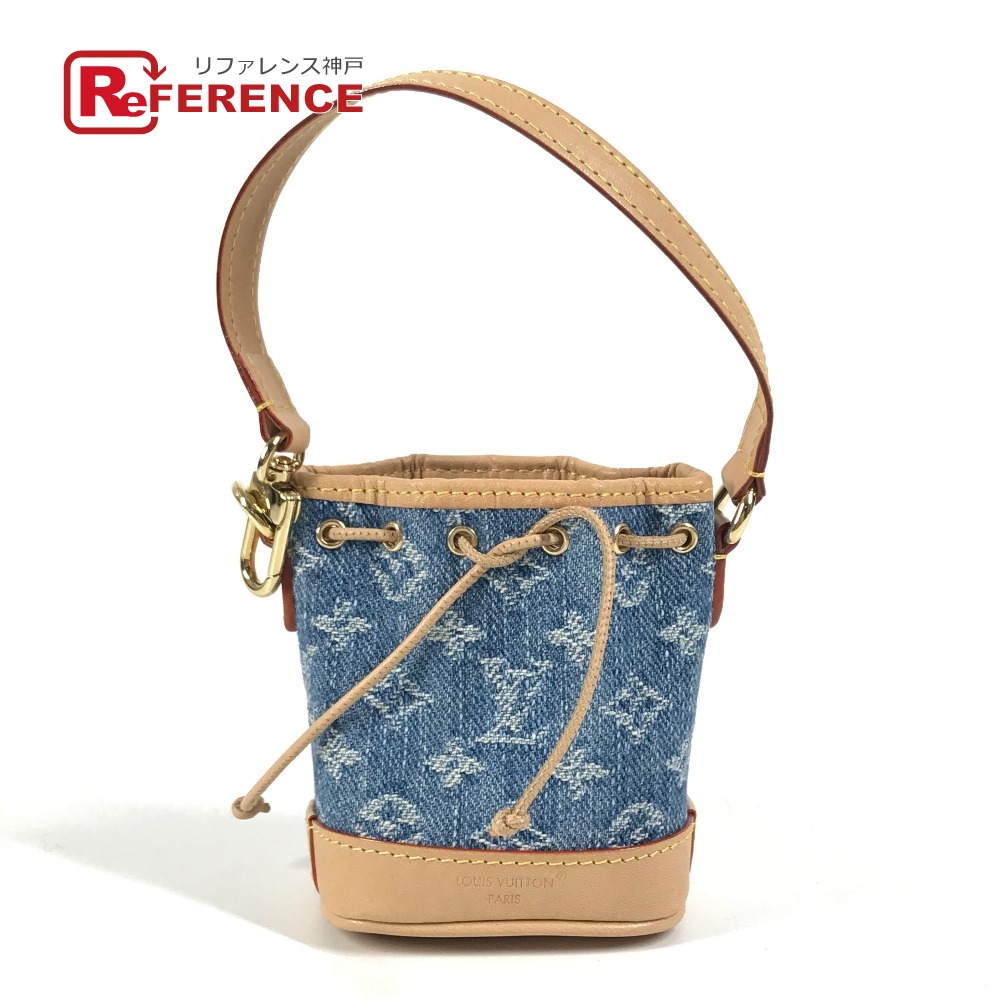 LOUIS VUITTON ルイヴィトン M01700 モノグラムデニム ミクロノエ バッグチャーム バケツ ばけつ バッグ キーホルダー モノグラムデニムキャンバス ユニセックス ブルー 【中古】