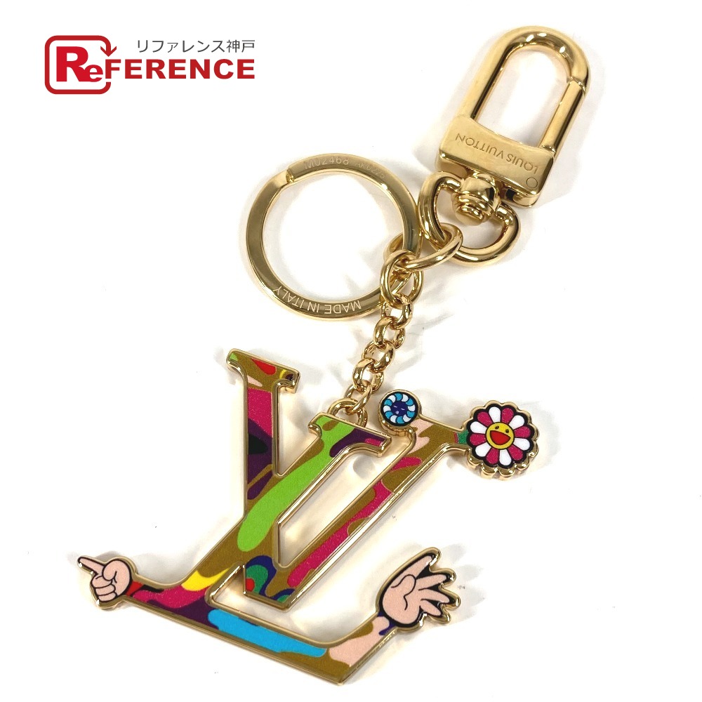 LOUIS VUITTON ルイヴィトン  M02468 LVロゴタイプ LV×TM 村上隆 キーホルダー・LV 冷コーニック 百貨店滑っこい 御徒面子引きつける キーホルダー 金属元素  ユニ一発やる マルチ色つや 【中古】