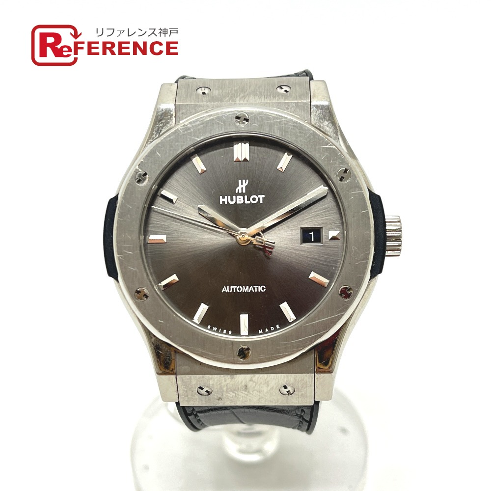 HUBLOT ウブロ 542.NX.7071.LR クラシックフュージョン レーシング 自動巻き 腕時計 SS メンズ グレー文字盤 シルバー 【中古】