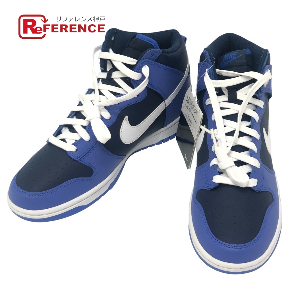 NIKE ナイキ DJ6189-400 DUNK HI RETRO ダンク ハイ レトロ 靴 シューズ ハイカット スニーカー メンズ ブルー 未使用 【中古】