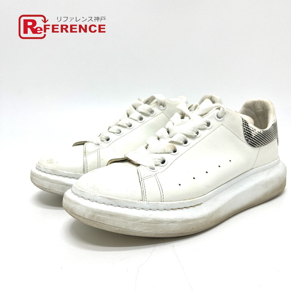Alexander McQueen アレキサンダーマックイーン 735771 オーバーサイズ ローカット 靴 スニーカー レザー メンズ ホワイト 【中古】
