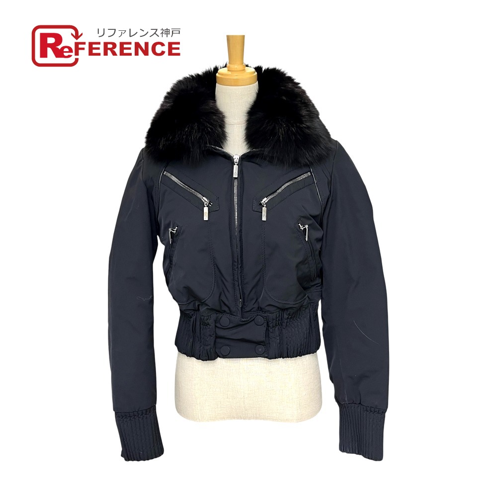 MONCLER モンク軌跡  AUDREY オードリー 遊撃手丈 アウター 落ち込む  落ち込む上衣 ナイロン  レディース 黒いこと 【中古】