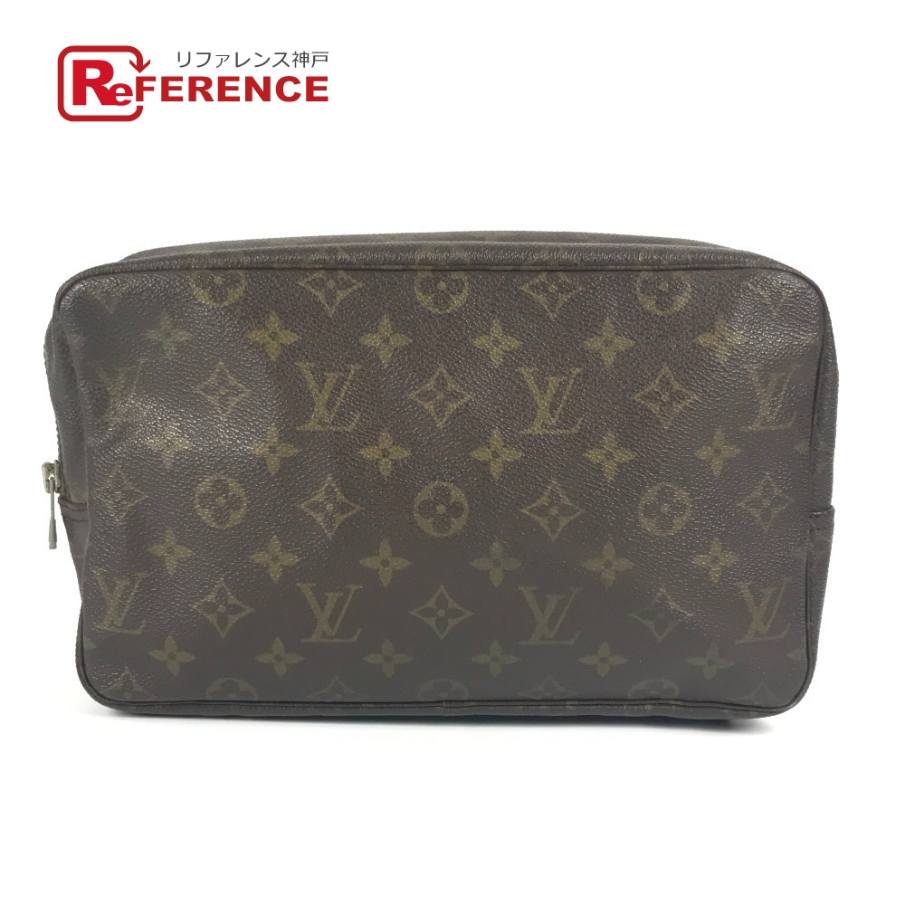 LOUIS VUITTON ルイヴィトン M47522 モノグラム トゥルーストワレット28 トゥルーストワレット 28 メイクポーチ 化粧ポーチ クラッチバッグ セカンドバッグ 化粧ポーチ モノグラムキャンバス レディース ブラウン 【中古】