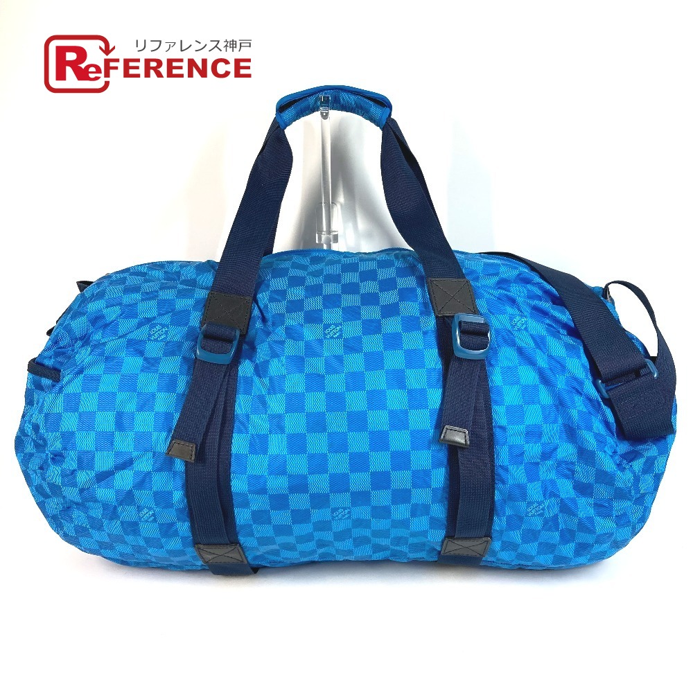 LOUIS VUITTON ルイヴィトン M97057 ダミエ アバンチュール プラクティカル ショルダーバッグ 肩掛け 旅行バッグ トラベルバッグ ボストンバッグ レザー/ナイロン ユニセックス ブルー 【中古】