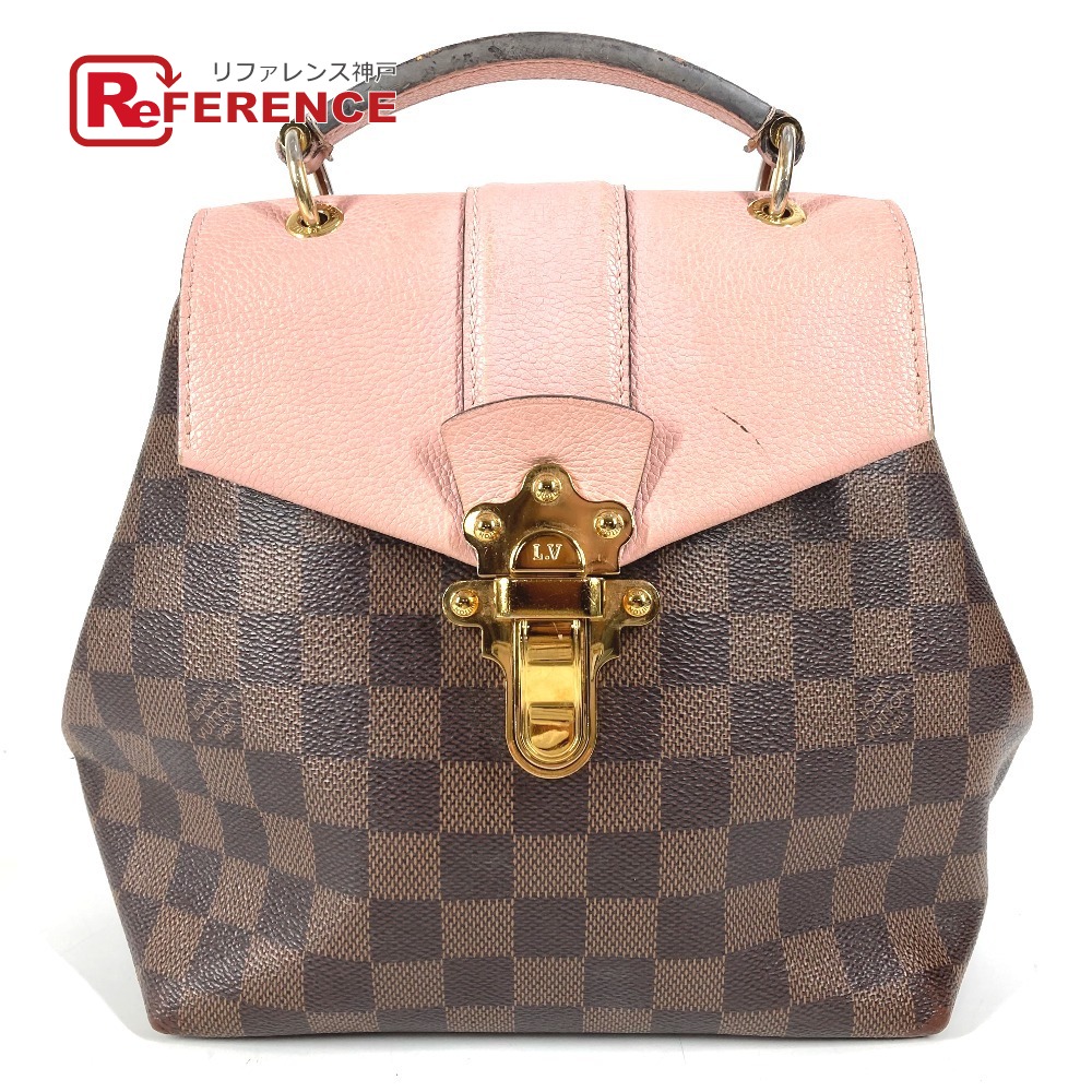 LOUIS VUITTON ルイヴィトン N42262 ダミエ クランプトン カバン ハンドバッグ リュックサック ダミエキャンバス レディース ピンク 【中古】