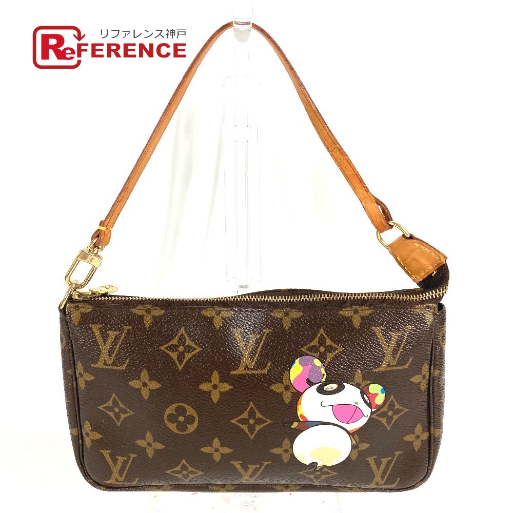 LOUIS VUITTON ルイヴィトン M51981 モノグラム パンダ 村上隆 ポシェットアクセソワール カバン アクセサリーポーチ ハンドバッグ ショルダーバッグ モノグラムキャンバス レディース ブラウン 【中古】
