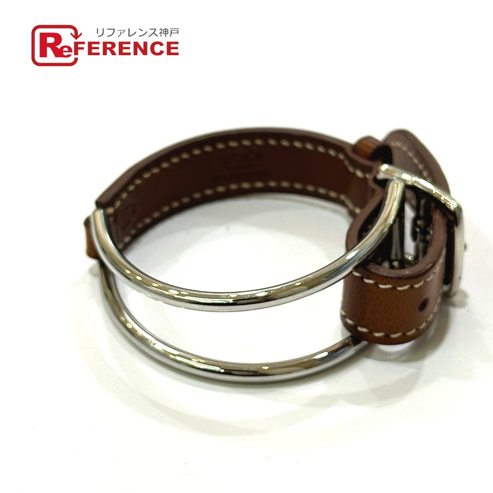 HERMES エルメス ベルト 切り替え ブレスレット メタル /レザー レディース ブラウン 【中古】|ブランドショップ リファレンス