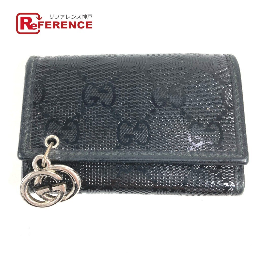 GUCCI グッチ 212111 6P 鍵 GG インプリメ キーケース GGインプリメ ユニセックス ブラック 【中古】