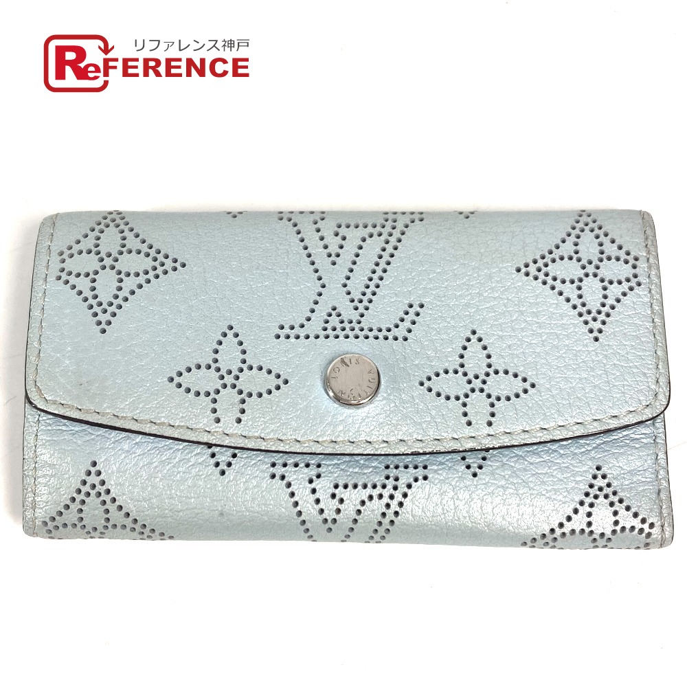 LOUIS VUITTON ルイヴィトン M81236 モノグラムマヒナ ミュルティクレ4 4連 キーケース 4P 鍵 キーケース モノグラムマヒナレザー ユニセックス ブルーヌアージュ ブルー 【中古】 14,850円