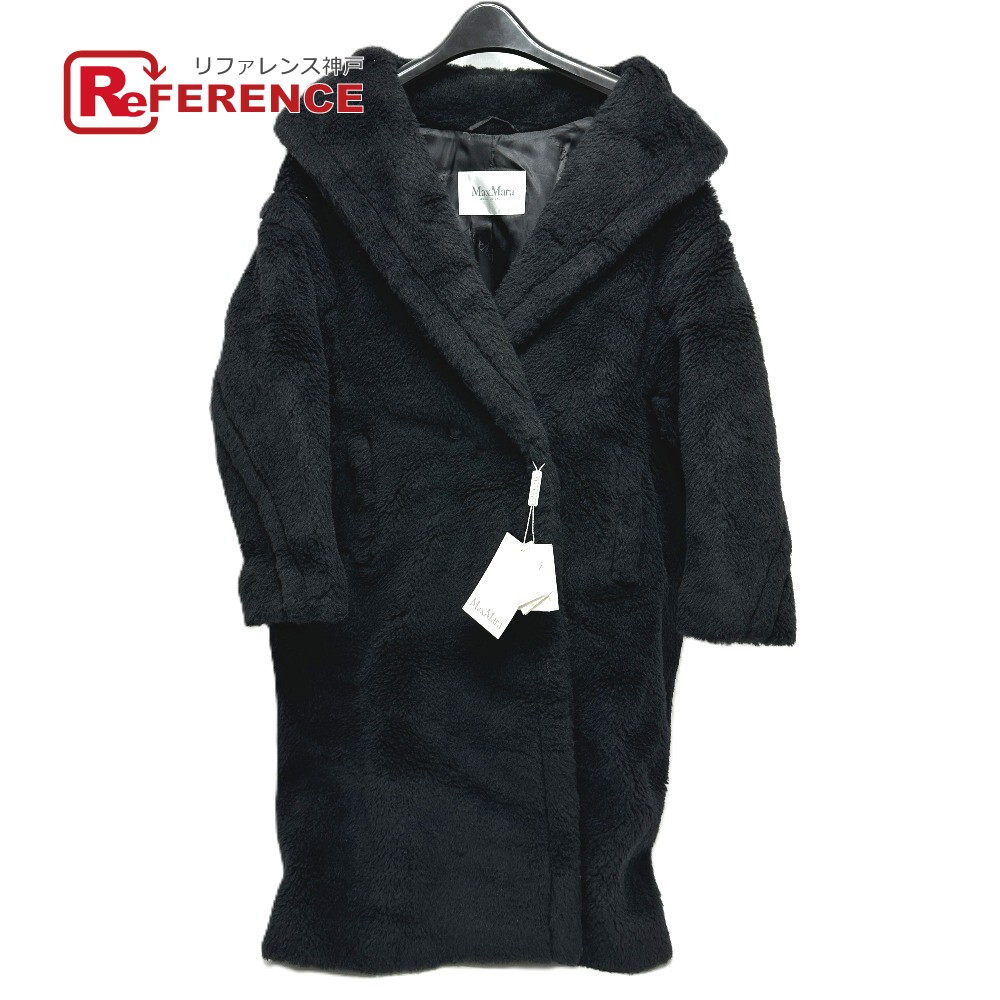 MAX MARA マックスマーラ 2521016052 テディベア アパレル ロングコート アルパカ レディース ブラック 未使用 【中古】|ブランドショップ リファレンス
