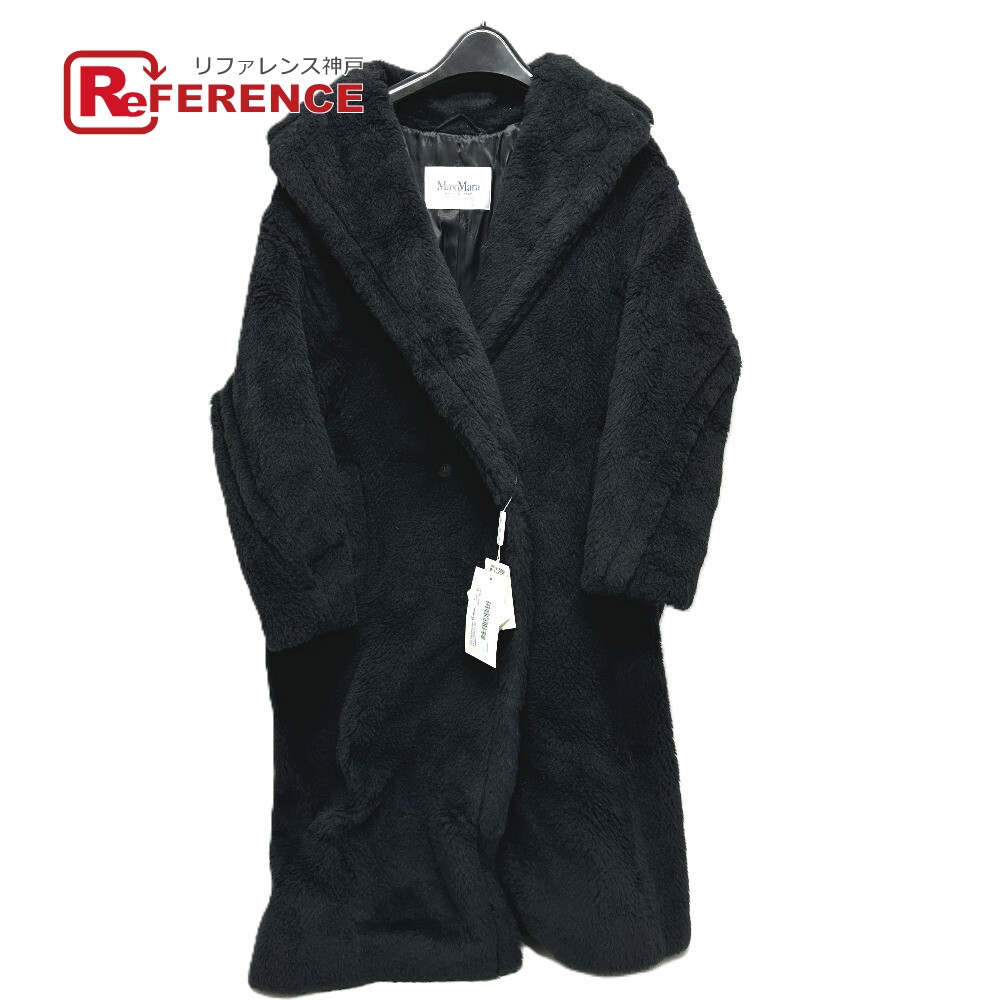 MAX MARA マックスマーラ 2521016052 テディベア アパレル ロングコート アルパカ レディース ブラック 未使用 【中古】｜ブランドショップ　リファレンス