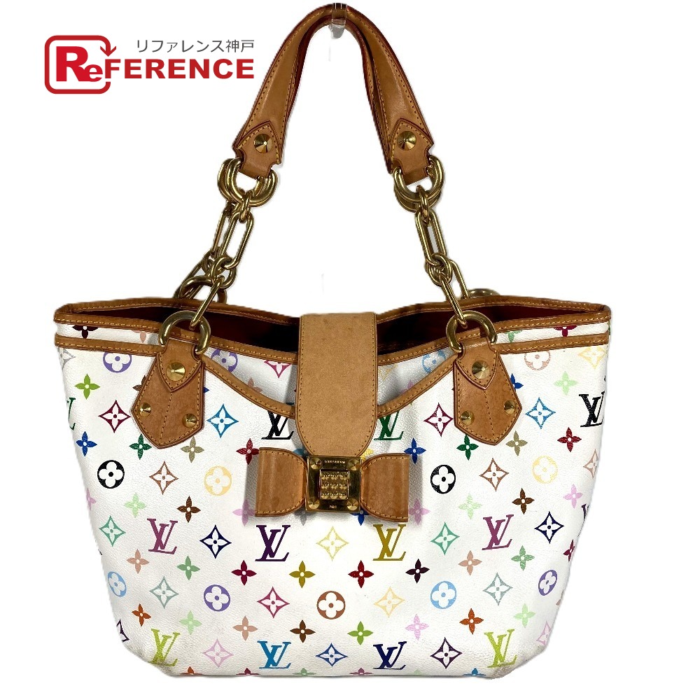 LOUIS VUITTON ルイヴィトン M40307 モノグラムマルチカラー スタッズ アニーMM アニー MM ハンドバッグ カバン Wチェーンバッグ 肩掛け ショルダーバッグ モノグラムマルチカラーキャンバス レディース ブロン ホワイト 【中古】