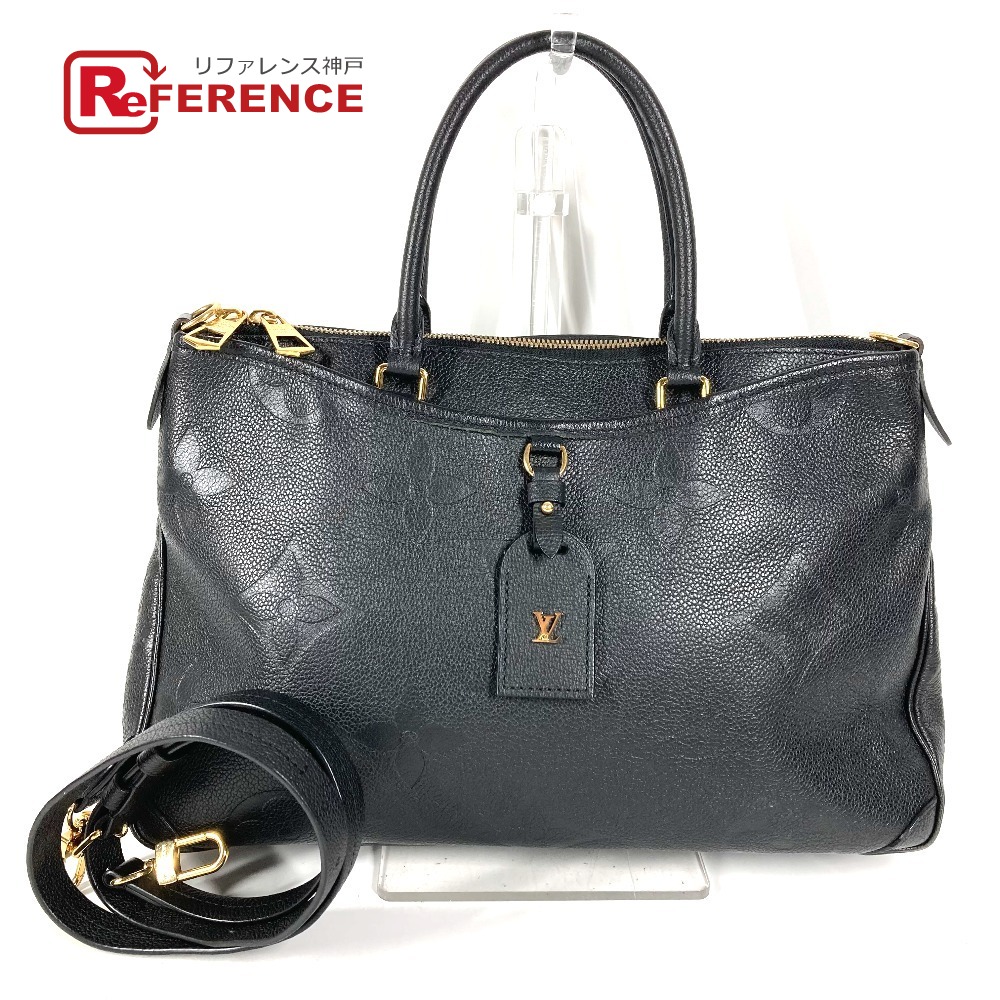 LOUIS VUITTON ルイヴィトン M46487 モノグラムアンプラント トリアノン MM トリアノンMM カバン 肩掛け トートバッグ 2WAYバッグ ショルダーバッグ モノグラムアンプラントレザー ユニセックス ノワール ブラック 【中古】