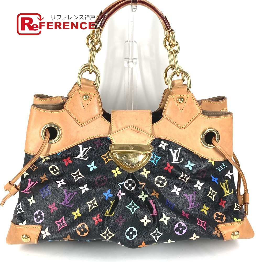 LOUIS VUITTON ルイヴィトン  M40124  モノグラムマルチ色つや ウルスラ 袋 肩かけ トートバッグ ショルダーバッグ モノグラムマルチカラーキャンバス  ユニ一発やる ノワール 黒いこと 【中古】