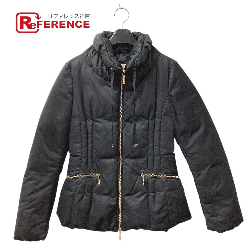 MONCLER モンク軌跡  NANCY 長袖 御召しもの アウター 落ち込む 上衣 落ち込む上衣 ポリエステル  レディース 黒いこと 【中古】