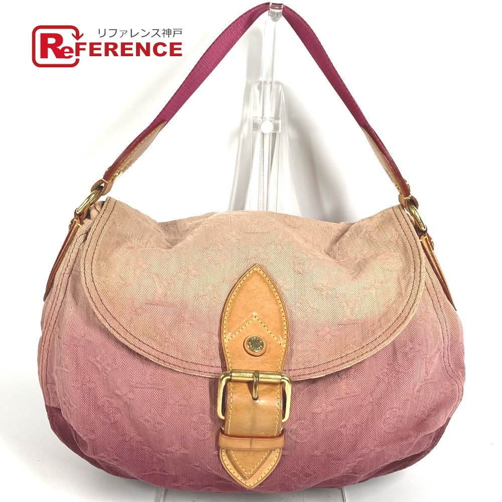 LOUIS VUITTON ルイヴィトン  M40417  モノグラムジーンズ サンレイ 嚢 肩かけ 下げ翼 ショルダーバッグ モノグラムデニムキャンバス  レディース ルージュフォーヴィスト サクラ色 【中古】