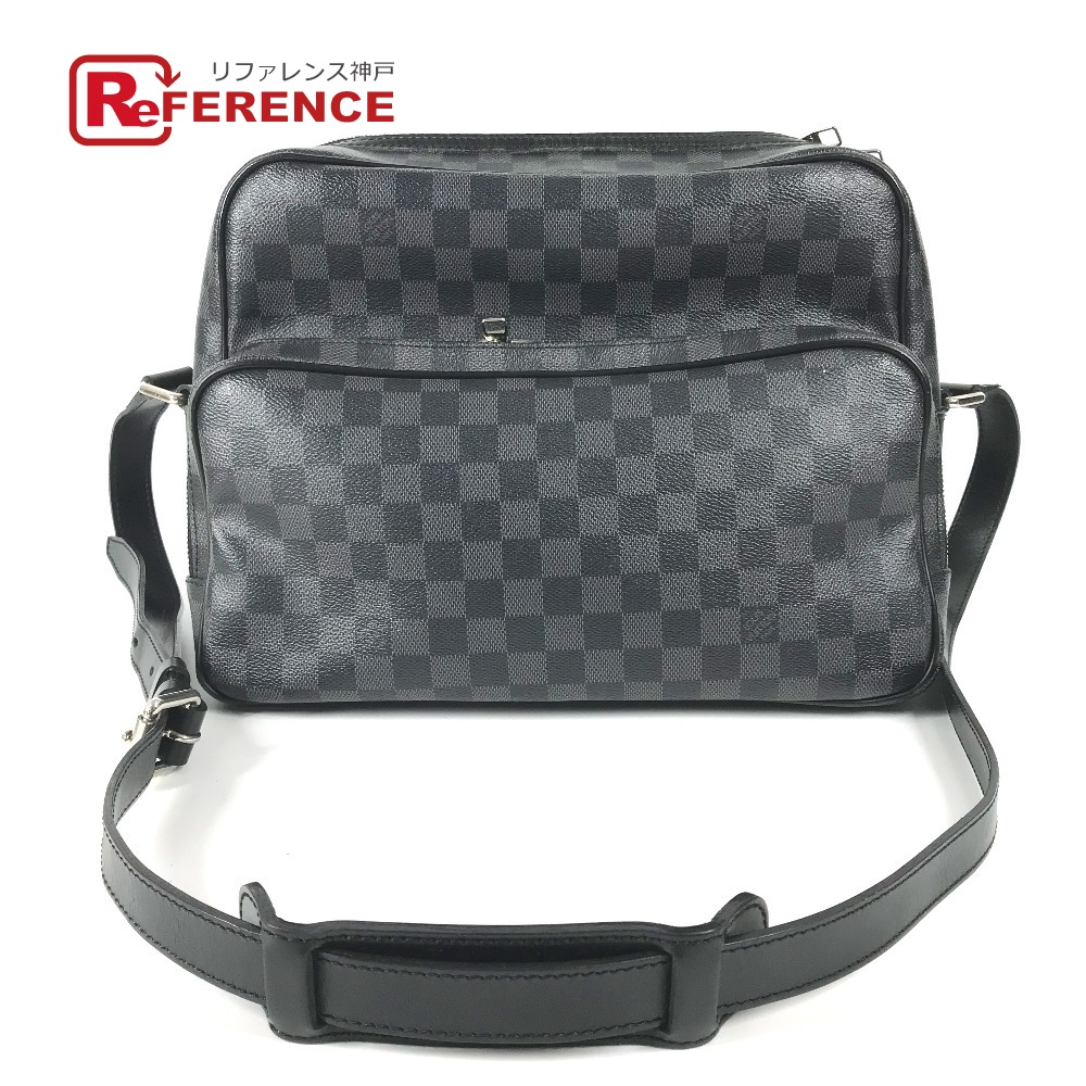 LOUIS VUITTON ルイヴィトン   N45252  ダミエグラフィット イオ 鞄 曲がった掛け ショルダーバッグ ダミエグラフィットキャンバス  ユニ一発やる 黒いこと 【中古】