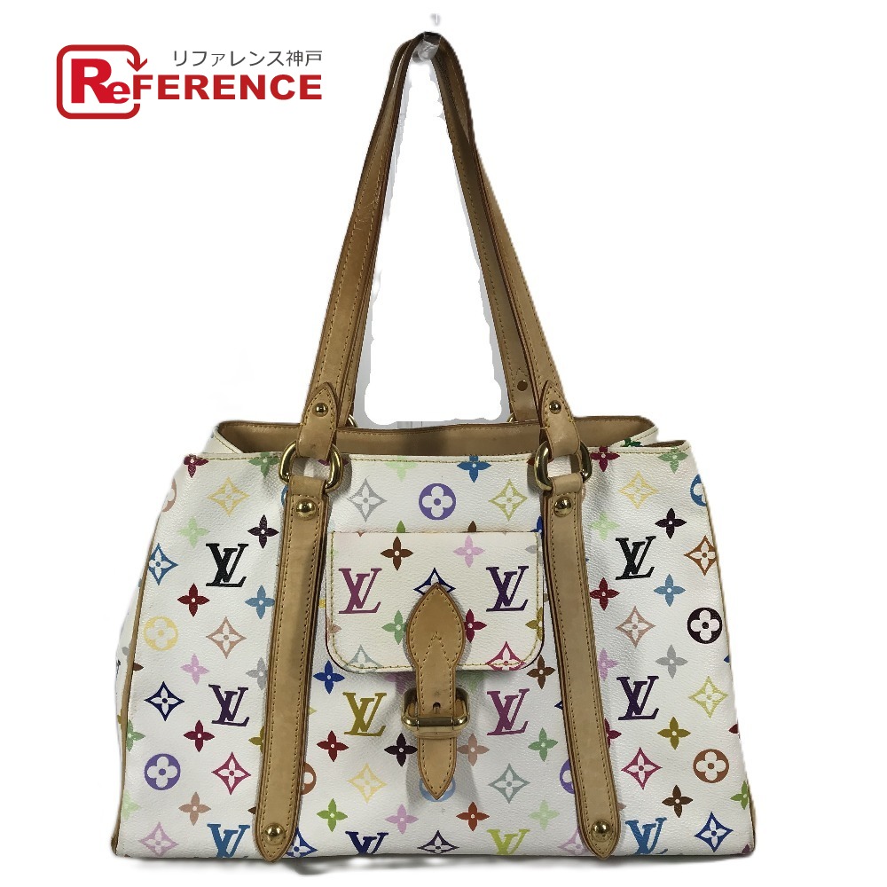 LOUIS VUITTON ルイヴィトン  M40094 モノグラムマルチ色つや オーレリア MM オーレリアMM 嚢 肩かけ トートバッグ ショルダーバッグ モノグラムマルチカラーキャンバス  レディース ブロン 白いこと 【中古】