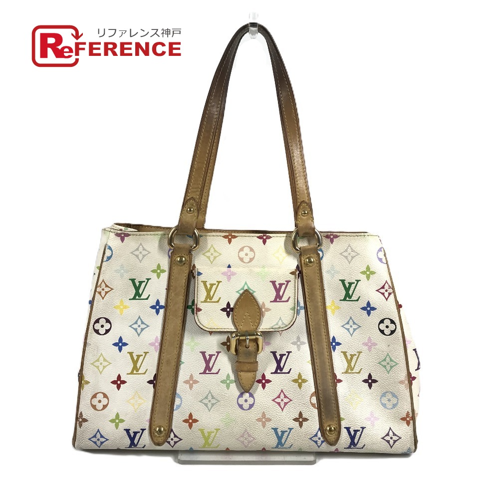 LOUIS VUITTON ルイヴィトン  M40094 モノグラムマルチ色つや オーレリア MM オーレリアMM 嚢 肩かけ トートバッグ ショルダーバッグ モノグラムマルチカラーキャンバス  レディース ブロン 白いこと 【中古】