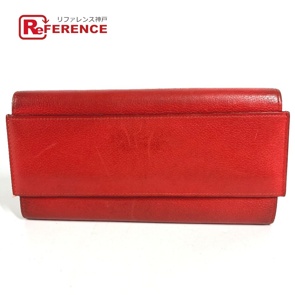 HERMES エルメス パッサンロング パッサン ロング ロングウォレット コインケース付き 小銭入れ 長財布 レザー レディース レッド 【中古】|ブランドショップ リファレンス
