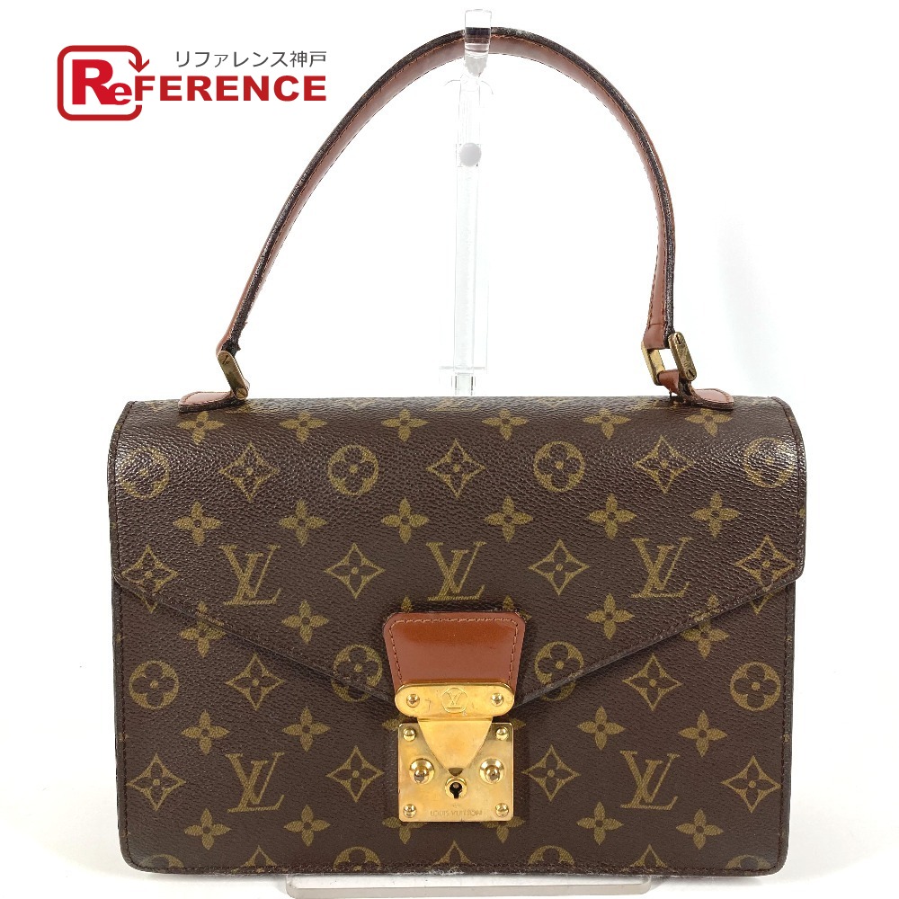 LOUIS VUITTON ルイヴィトン M51187 モノグラム モンソー26 モンソー 26 カバン フラップ 書類バッグ ビジネスバッグ ハンドバッグ モノグラムキャンバス ユニセックス ブラウン 【中古】｜ブランドショップ　リファレンス