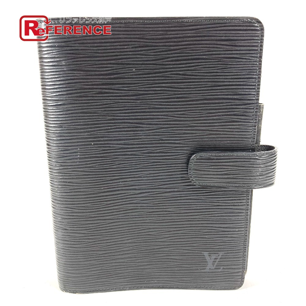 LOUIS VUITTON ルイヴィトン R20202 エピ アジェンダMM アジェンダ MM システム手帳 ケース ステーショナリー 手帳カバー エピレザー ユニセックス ブラック 【中古】｜ブランドショップ　リファレンス