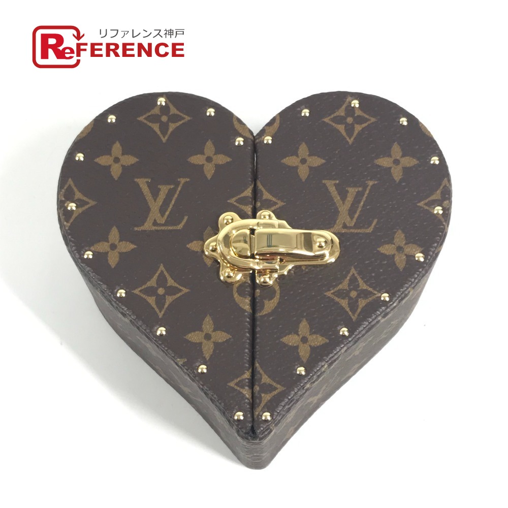 LOUIS VUITTON ルイヴィトン  M27835 モノグラム エクランクール 御盆 御盆 室内装飾 ハート形 小容れもの モノグラム帆布  ユニ一発やる 赤銅色 新品負けず劣らず 【中古】