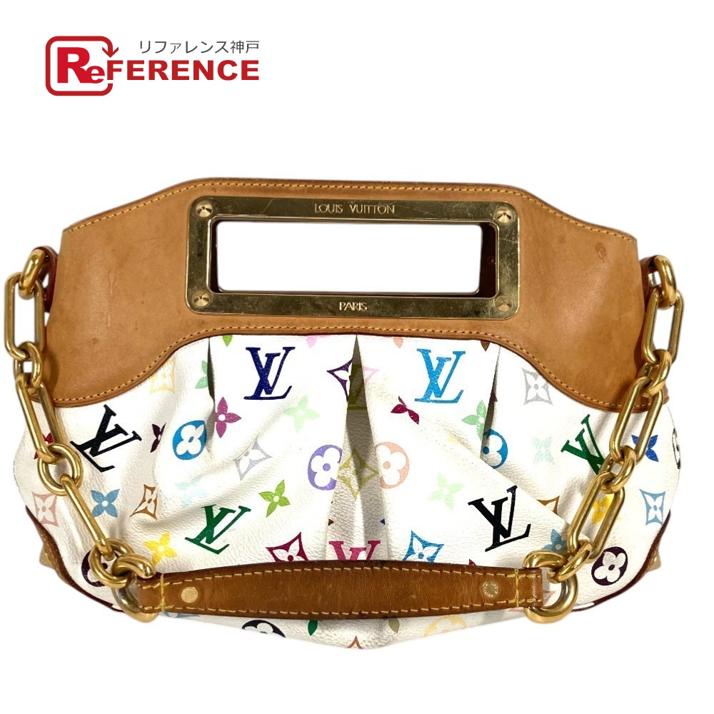 LOUIS VUITTON ルイヴィトン M40257 モノグラムマルチカラー ジュディPM ジュディ PM カバン 2WAYバッグ ショルダーバッグ チェーンバッグ ハンドバッグ モノグラムマルチカラーキャンバス レディース ブロン ホワイト 【中古】