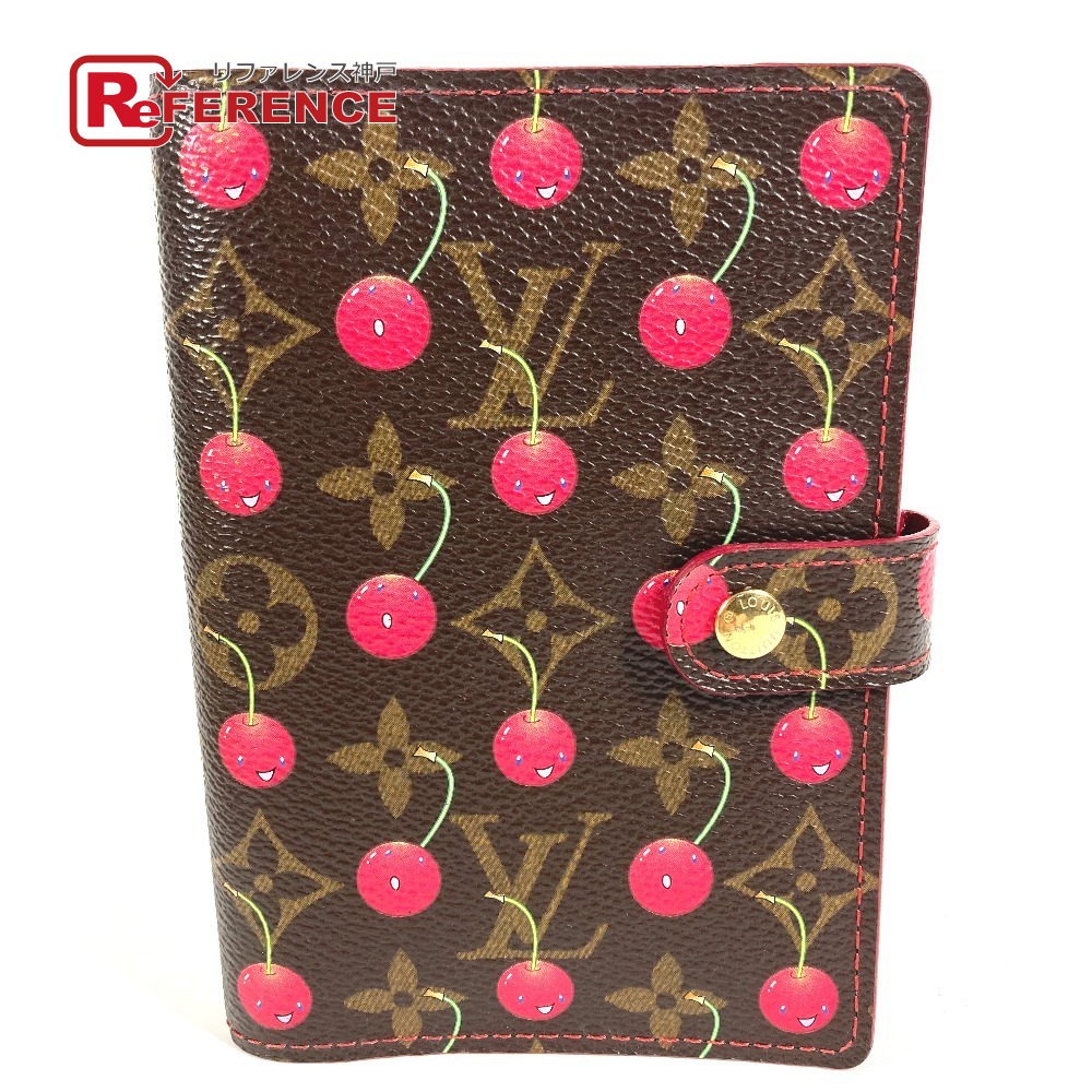 LOUIS VUITTON ルイヴィトン  R21023 モノグラム桜んぼう 協議事項PM 協議事項 PM 取り合わせ万覚え帳 村上隆 ステーショナリー 万覚え帳取りまかなう モノグラムチェリーキャンバス  レディース 赤銅色 【中古】