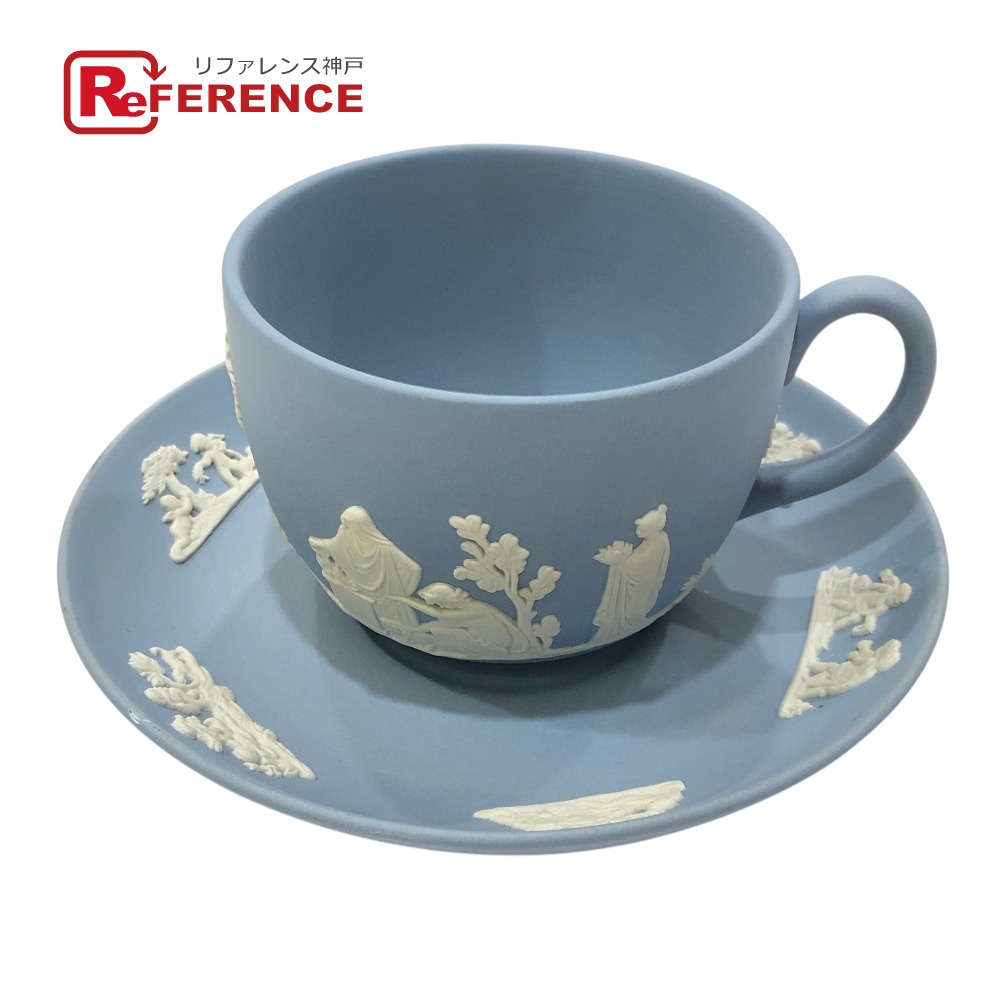 WEDGWOOD ウエッジウッド ジャスパー 食器 カップ＆ソーサー ティーカップ 陶器 ユニセックス ブルー 【中古】