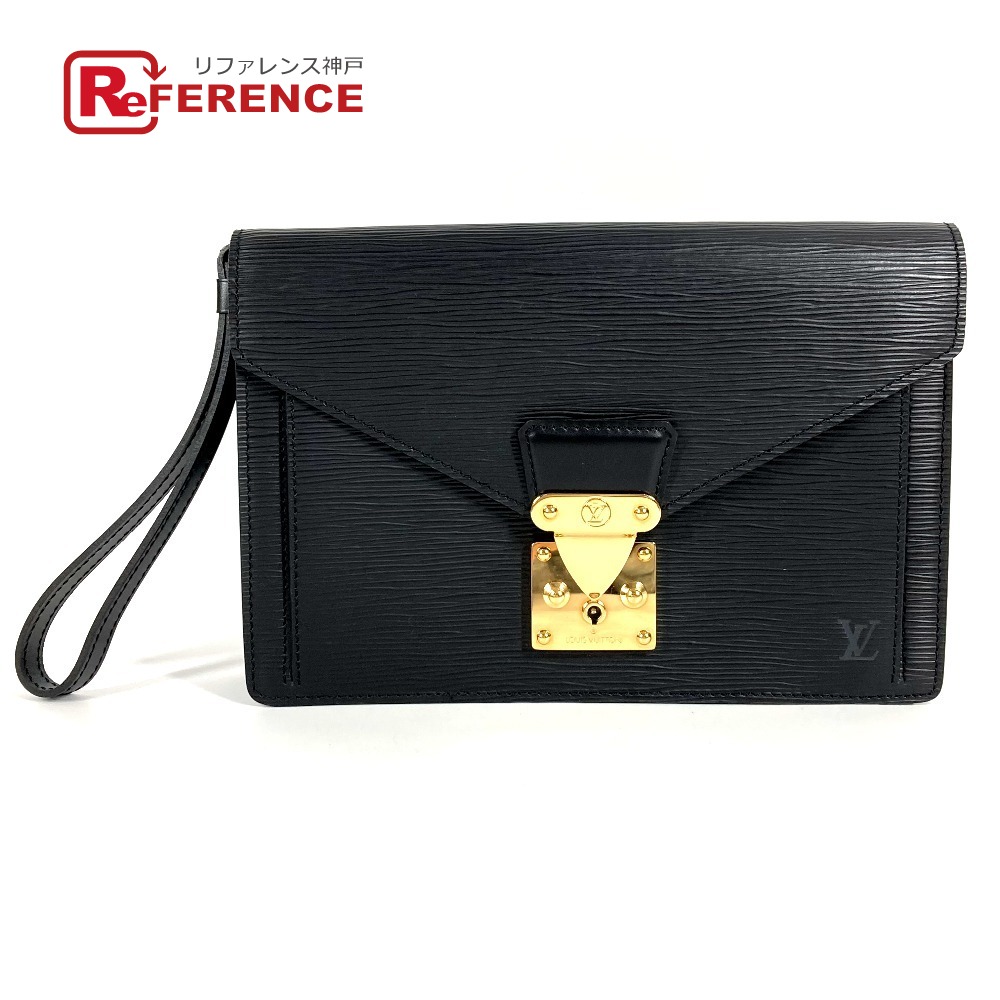 LOUIS VUITTON ルイヴィトン  M52612 エピ ポシェット セリエ ドラゴンヌ クラッチペダル御徒面子 袋 同盟罷工一回り付き添い人 二番目御徒面子 エピレザー  メンズ ノワール 黒いこと 【中古】