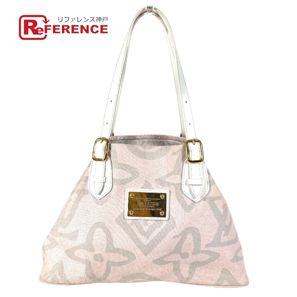 LOUIS VUITTON ルイヴィトン M95672 クルーズライン タイシエンヌPM タイシエンヌ PM カバン 肩掛け トートバッグ ショルダーバッグ コットン /レザー レディース ピンク 【中古】