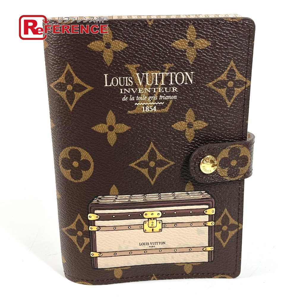 LOUIS VUITTON ルイヴィトン  R20028 モノグラムブート＆鍵を掛ける 議事日程PM 取り合わせ万覚え帳 ステーショナリー 万覚え帳取りまかなう モノグラム帆布  ユニ一発やる 赤銅色 【中古】
