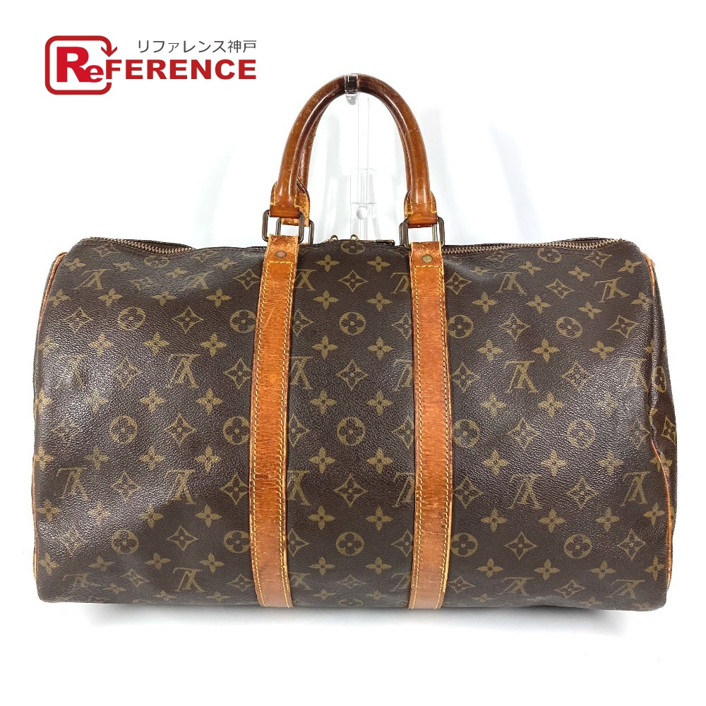 LOUIS VUITTON ルイヴィトン  M41428  モノグラム キーポル45 キーポル45 旧型 鞄 旅する御徒面子 旅行御徒面子 ハンドバック ボストンバッグ モノグラム帆布  ユニ一発やる 赤銅色 【中古】