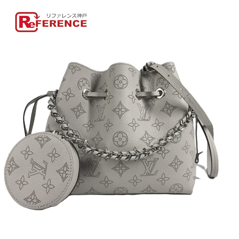 LOUIS VUITTON ルイヴィトン M57536 モノグラムマヒナ ベラ 2WAYバッグ ショルダーバッグ チェーンバッグ 巾着 ハンドバッグ モノグラムマヒナレザー レディース ブリュム グレー 【中古】