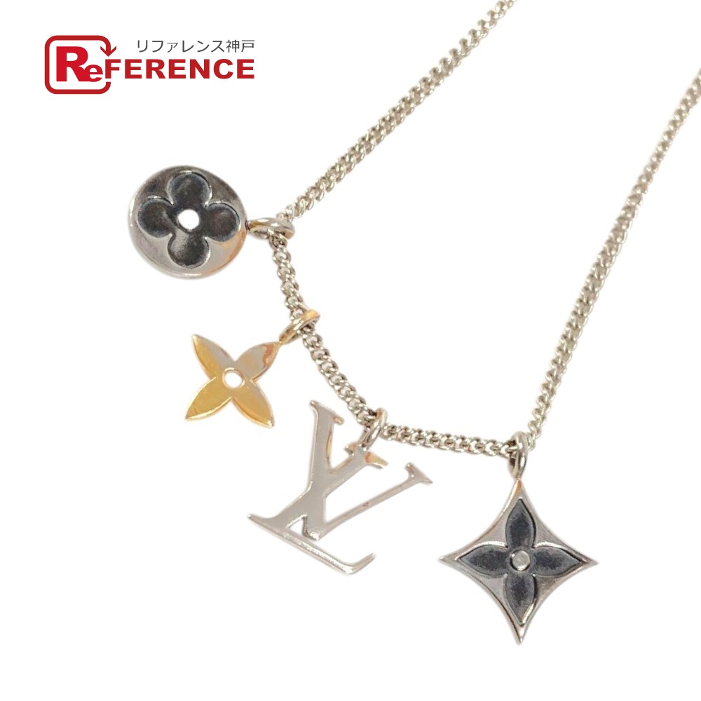 LOUIS VUITTON ルイヴィトン M00521 ペンダント LV インスティンクト アクセサリー チェーンネックレス ネックレス メタル ユニセックス シルバー 【中古】 19,800円