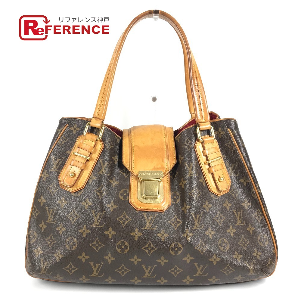 LOUIS VUITTON ルイヴィトン  M55210 モノグラム グリート 袋 トートバッグ ショルダーバッグ モノグラム帆布  ユニ一発やる 赤銅色 【中古】